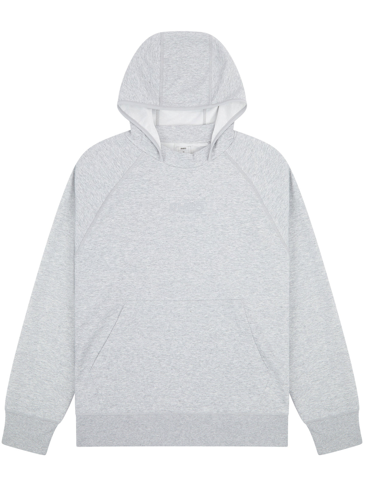 RHEO CryoCotton™ Hoodie in grey with a hood, raglan sleeves and kangaroo pocket.