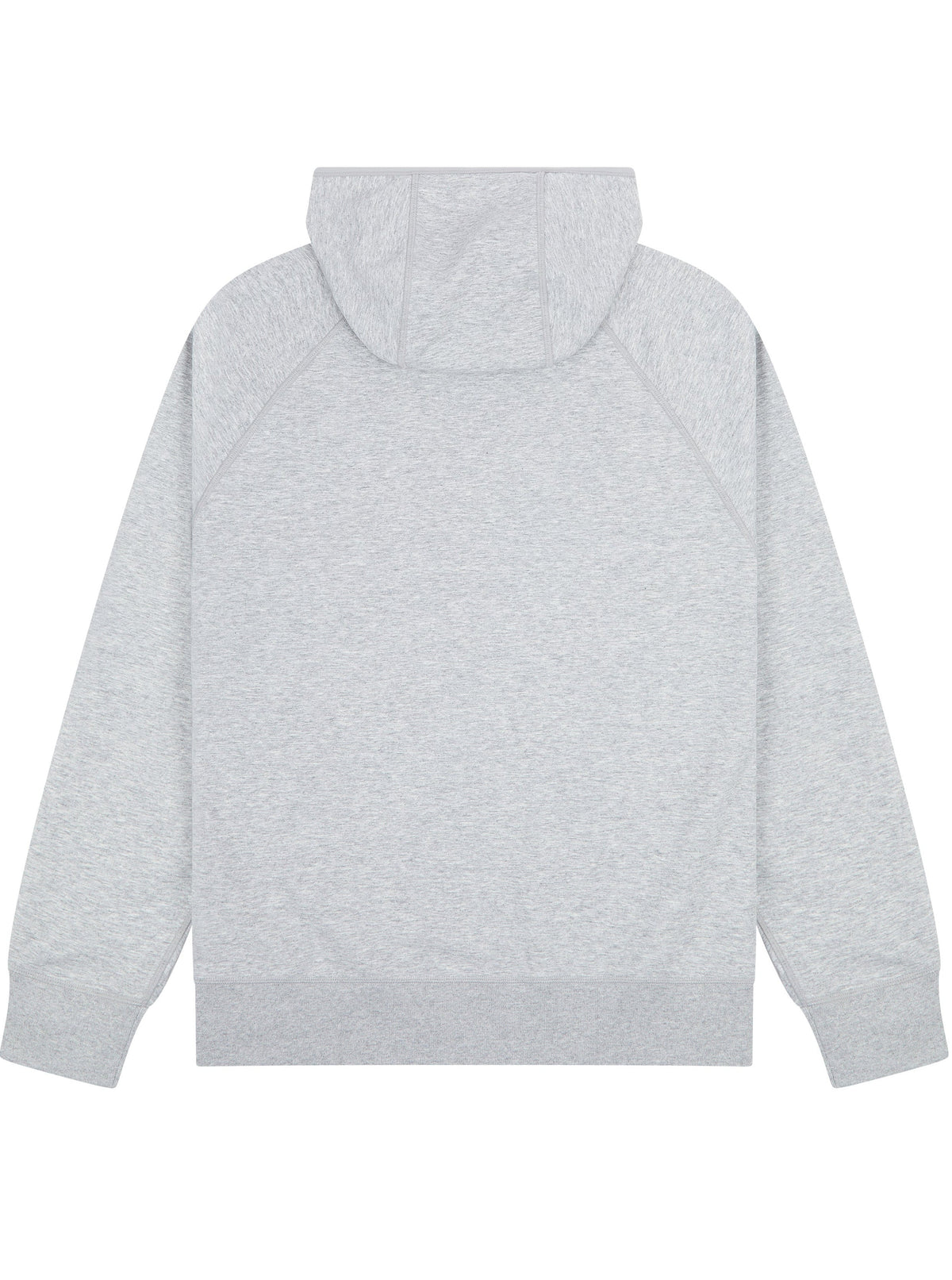 RHEO CryoCotton™ Hoodie in grey, shown from the back with a hood and raglan sleeves.